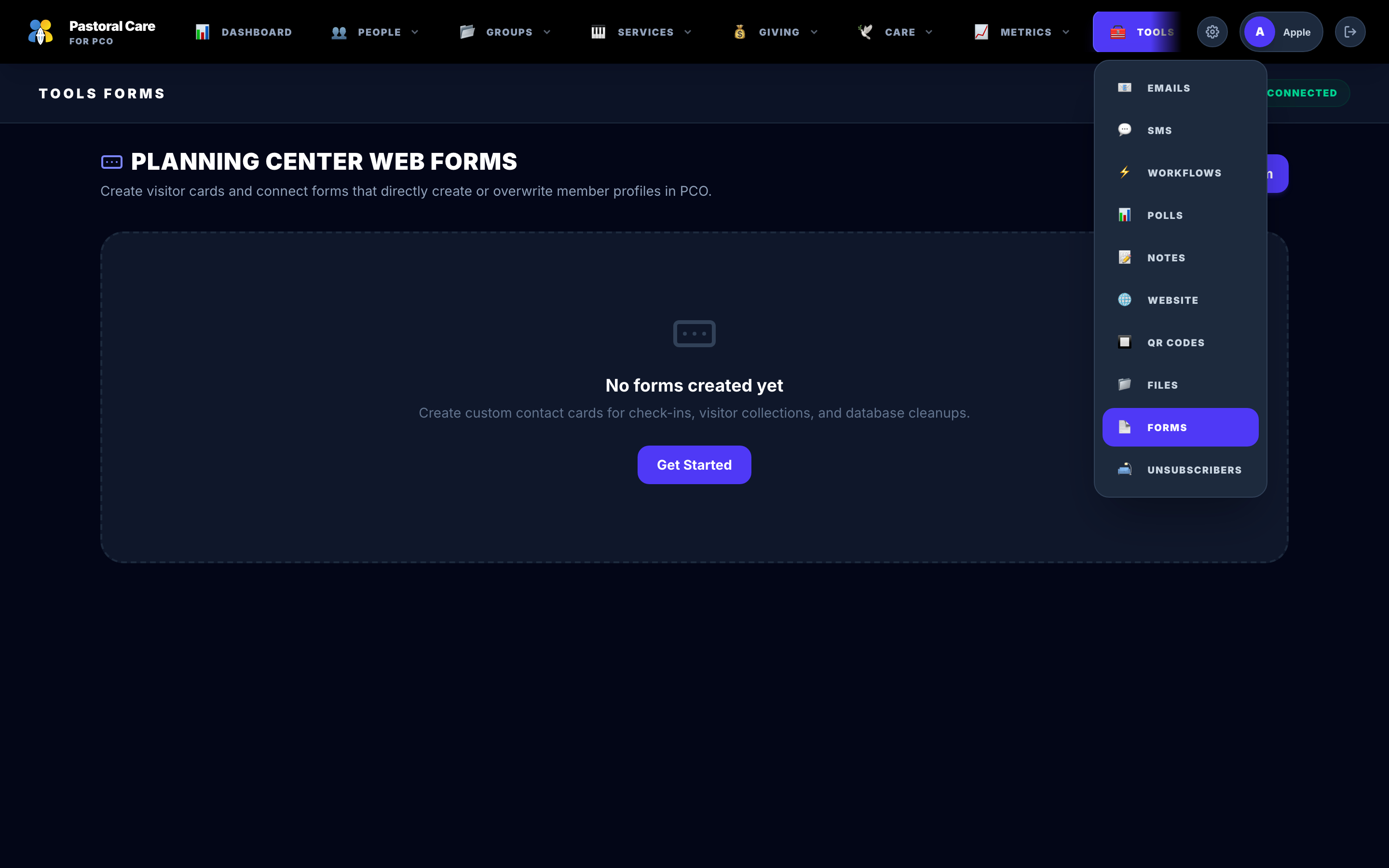 Forms & Connect Cards
